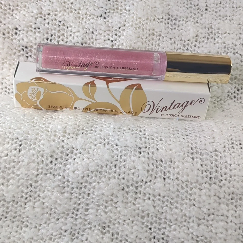 Vintage by Jessica Liebeskind Sparkling Lip Gloss in Pink Sequin, 2.8g/0.10oz